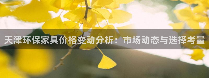 杏耀注册登录测速：天津环保家具价格变动分析：市场动态与选择考