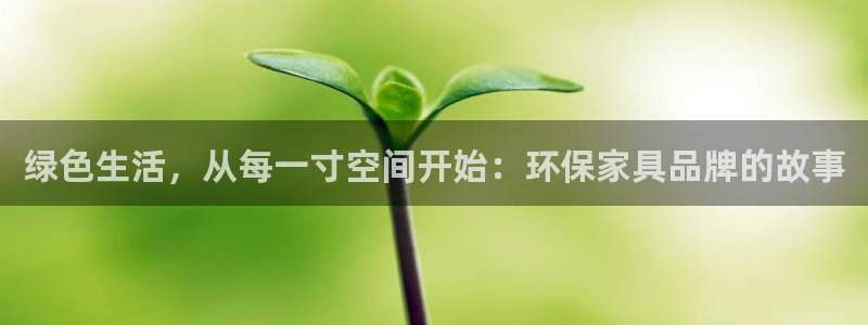 杏耀平台官网下载：绿色生活，从每一寸空间开始：环保家具品牌的