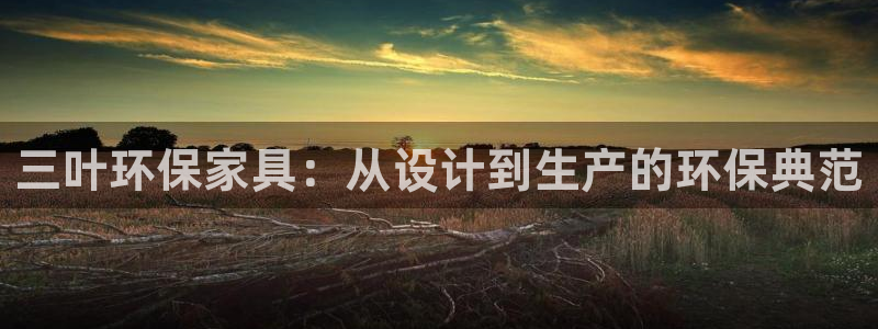 杏耀平台的专用通道：三叶环保家具：从设计到生产的环保典范